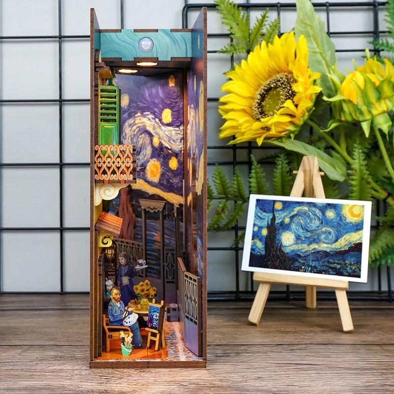 BOOK NOOK KIT - DIY- Monde de Vincent - 80pcs + LED Light