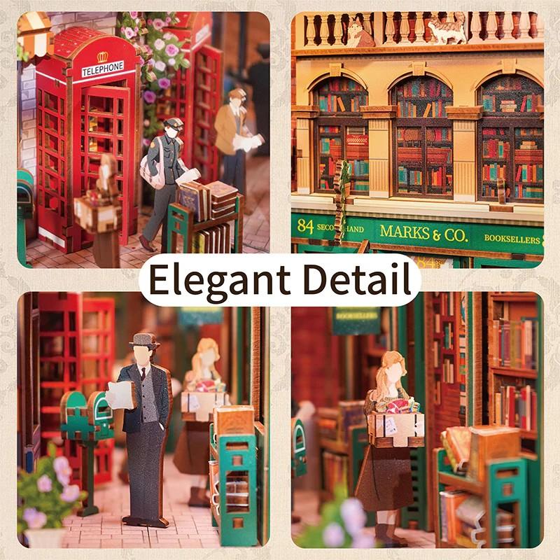 BOOK NOOK KIT - DIY- 84 Charing Cross Road - 178pcs + LED Light