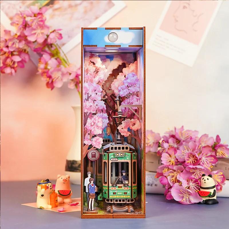 BOOK NOOK KIT - DIY- Voyage de Sakura - 130pcs + LED Light