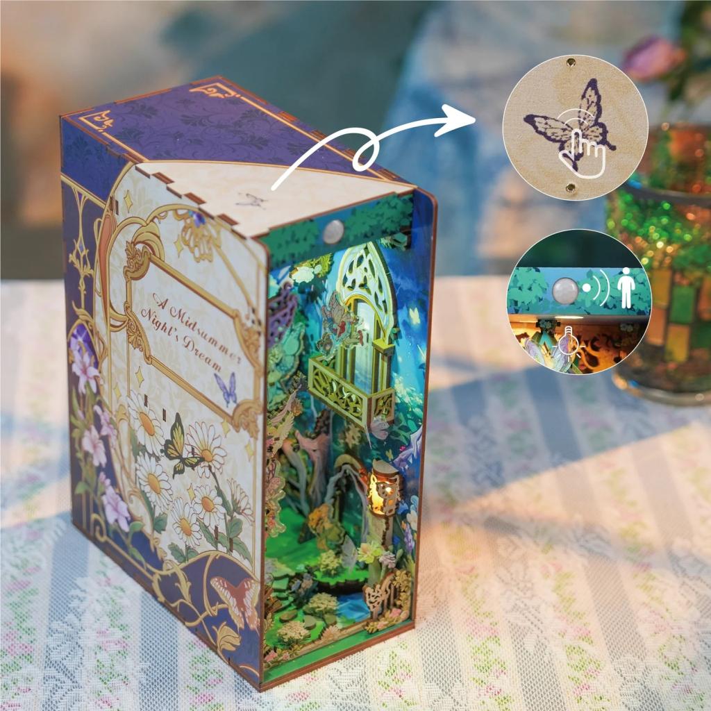 BOOK NOOK KIT - DIY- Le Songe d'une nuit d'été - 206pcs + LED Light