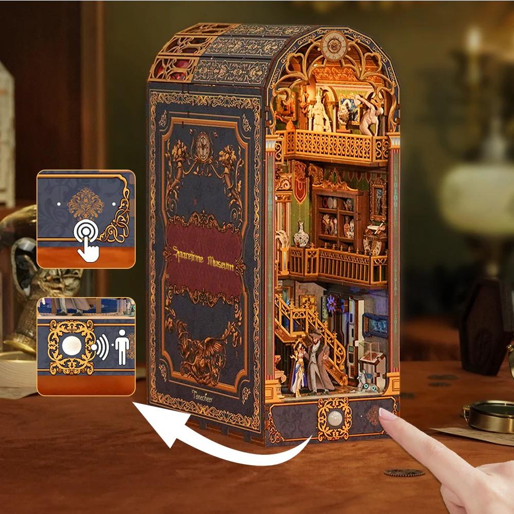 BOOK NOOK KIT - DIY- Musée de l'espace-temps - 279pcs + LED Light