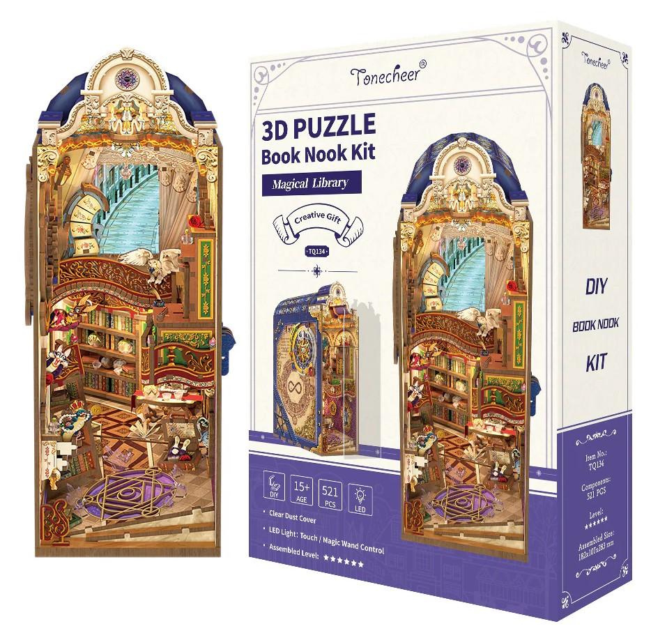 BOOK NOOK KIT - DIY- Librairie magique - 521pcs + LED Light