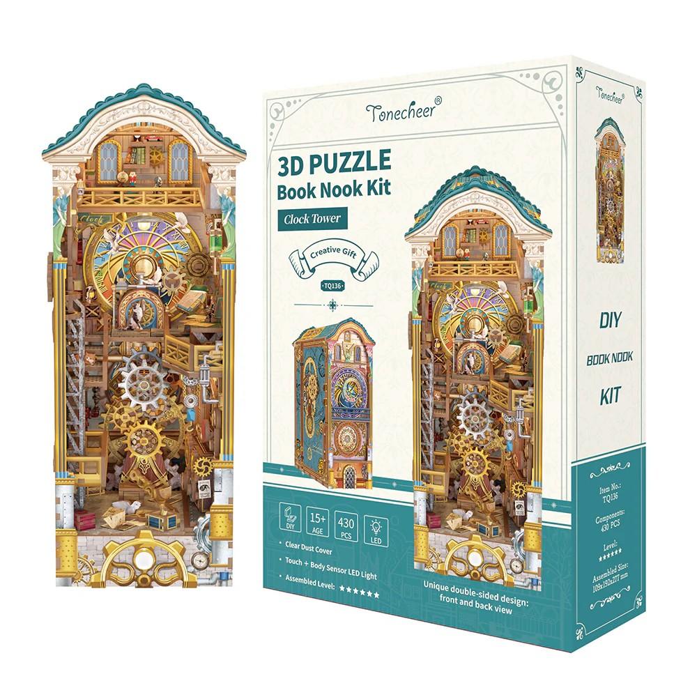 BOOK NOOK KIT - DIY- Tour de l'horloge - 430pcs + LED Light