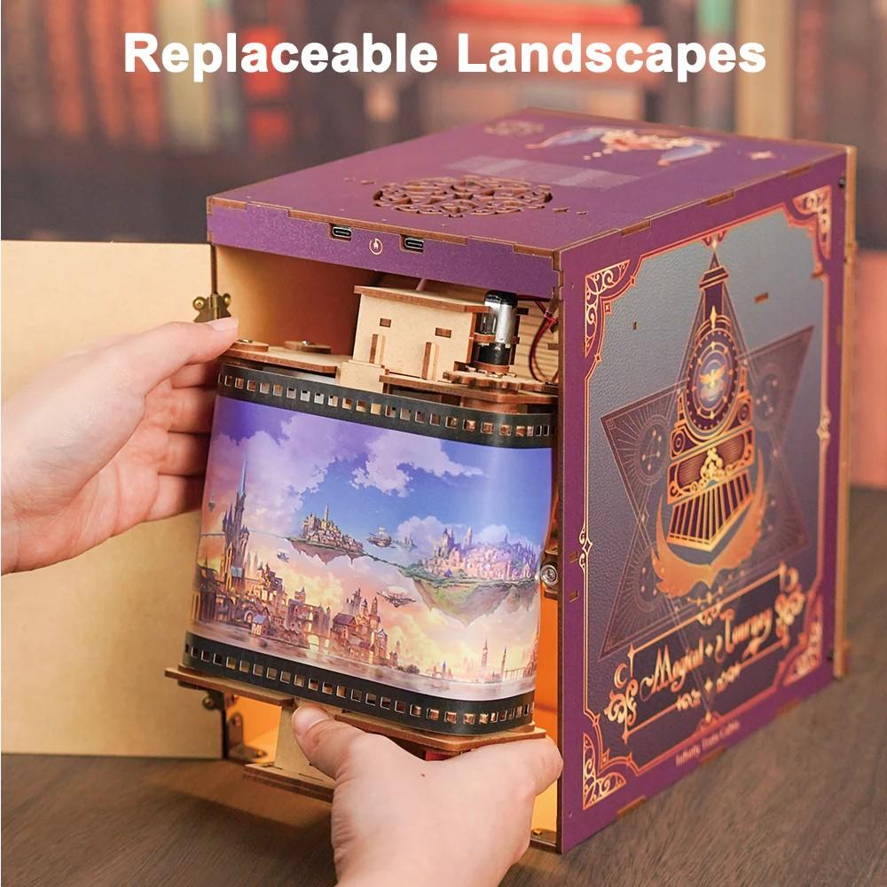 BOOK NOOK KIT - DIY- Voyage Magique - 462pcs + LED Light