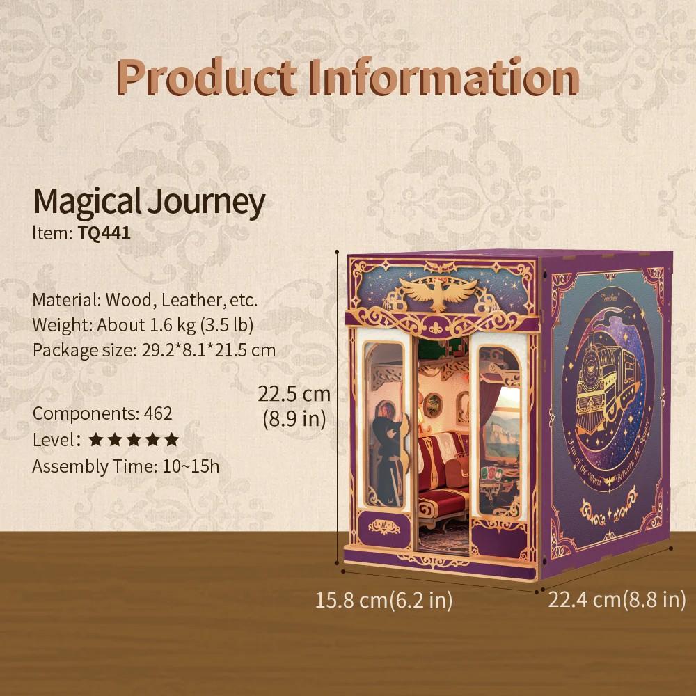 BOOK NOOK KIT - DIY- Voyage Magique - 462pcs + LED Light