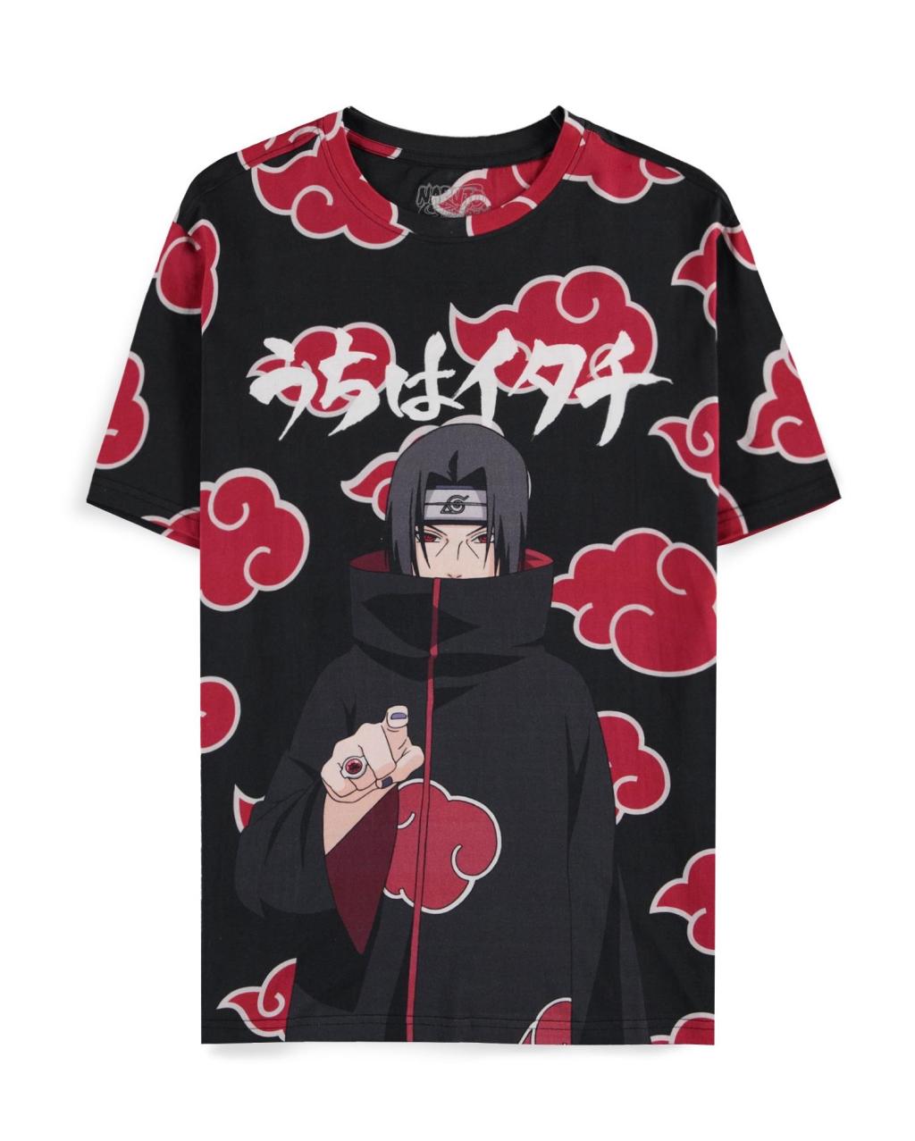 NARUTO SHIPPUDEN - Nuage Itachi - T-shirt Homme (L)