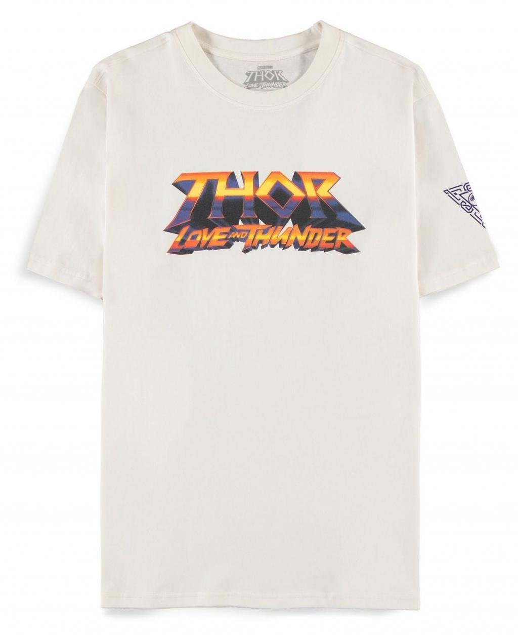 MARVEL - Thor: Love and Thunder - T-Shirt Men Logo White (M)