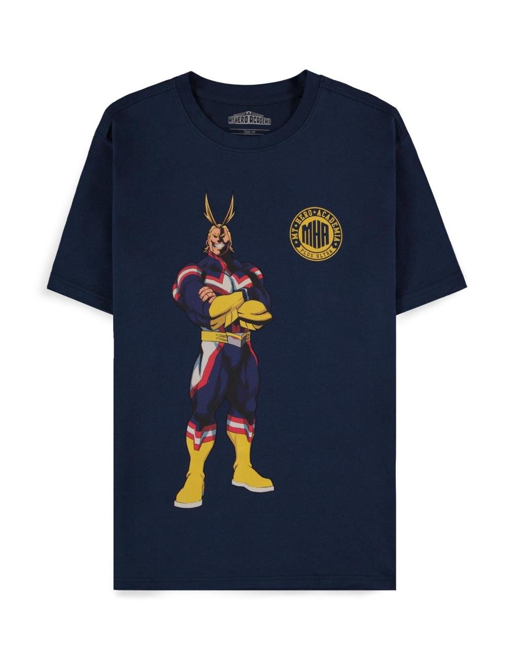MY HERO ACADEMIA - Navy All Might Quote - T-shirt Homme (XS)