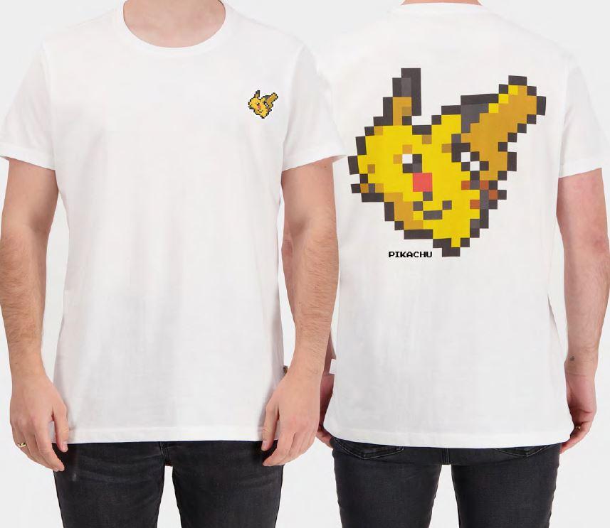 POKEMON - Pixel Pikachu - T-Shirt Homme (XL)