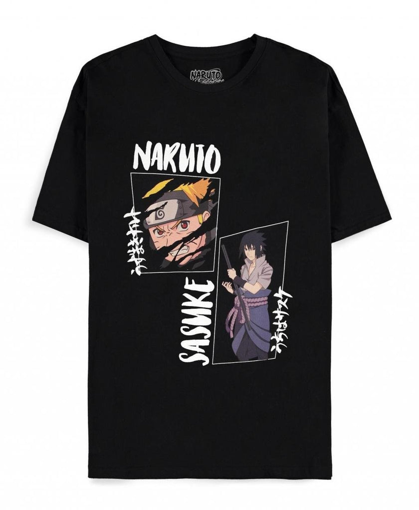 NARUTO SHIPPUDEN - Naruto & Sasuke - T-Shirt Homme (2XL)