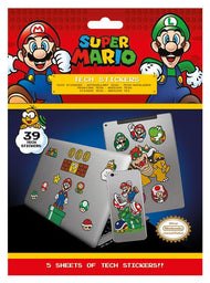 SUPER MARIO - Tech Stickers Pack - Mushroom Kingdom