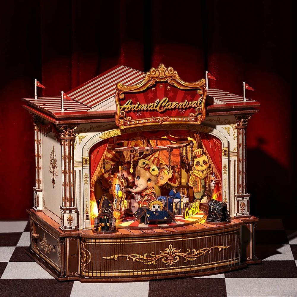 BOOK NOOK KIT - DIY - Carnaval des animaux - 413pc + Eclairage LED