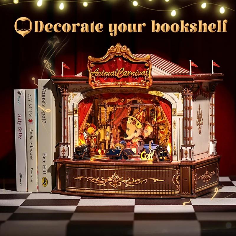 BOOK NOOK KIT - DIY - Carnaval des animaux - 413pc + Eclairage LED