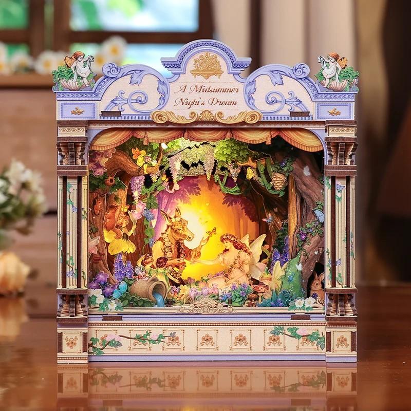 BOOK NOOK KIT - DIY - Le Songe d'une nuit d'été- 107pc + Eclairage LED