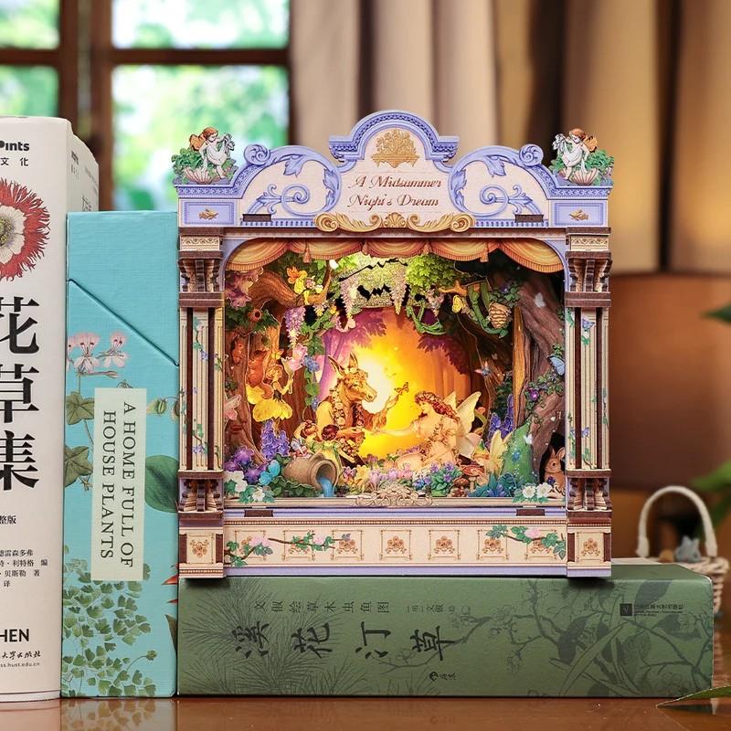 BOOK NOOK KIT - DIY - Le Songe d'une nuit d'été- 107pc + Eclairage LED