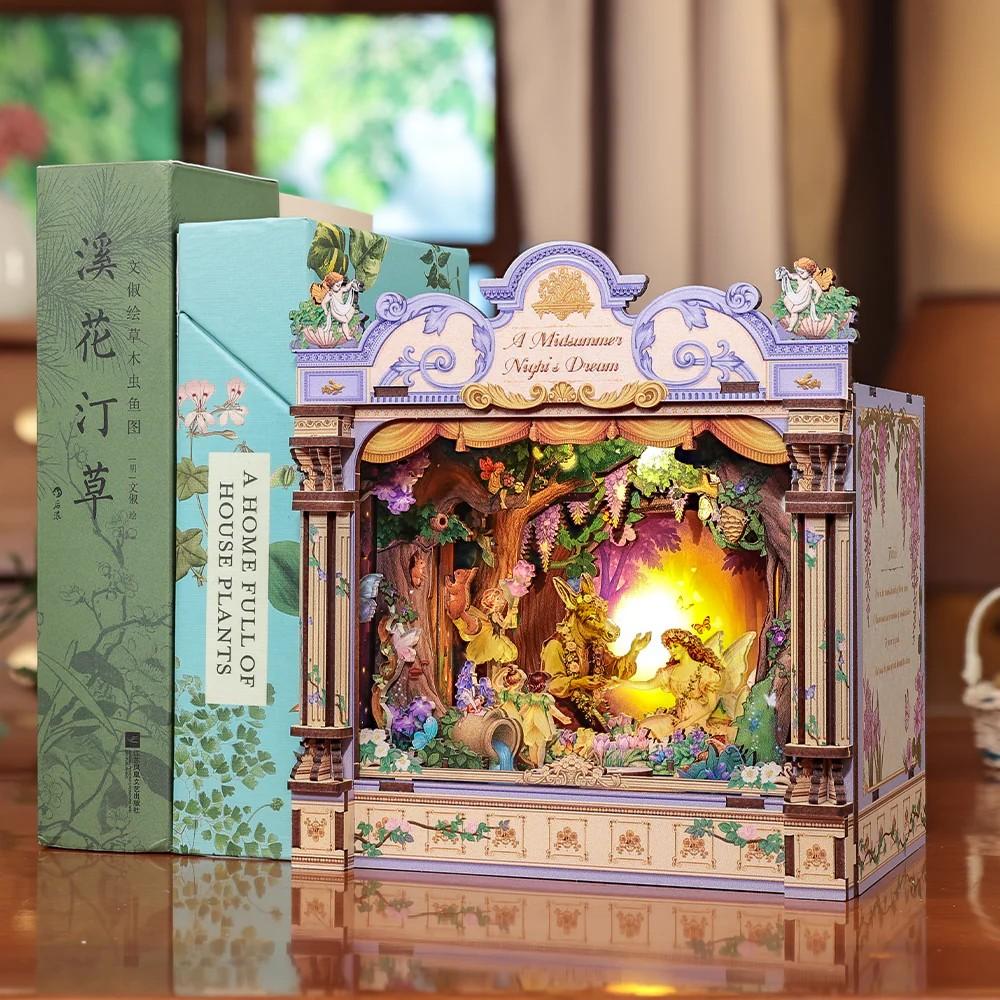 BOOK NOOK KIT - DIY - Le Songe d'une nuit d'été- 107pc + Eclairage LED