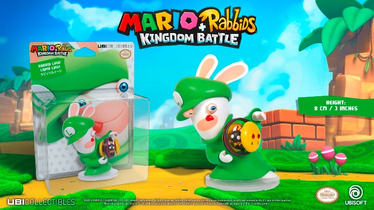 MARIO + RABBIDS KINGDOM - Figurine 3 inch Rabbit Luigi (Ubisoft)