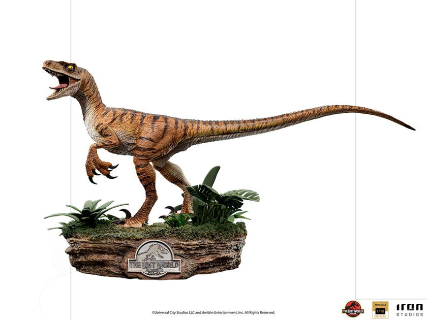 JURASSIC PARK LOST WORLD -Velociraptor Del. -Statue ArtScale 1/10 18cm