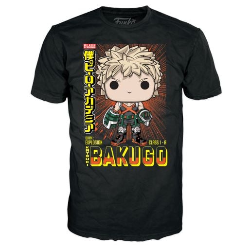 MY HERO ACADEMIA - Booble Head POP N° 249 - Bakugo (MT) +T-shirt (XL)