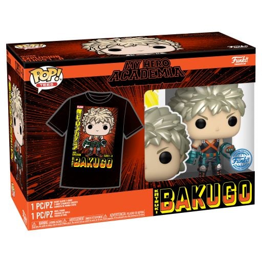MY HERO ACADEMIA - Booble Head POP N° 249 - Bakugo (MT) +T-shirt (L)