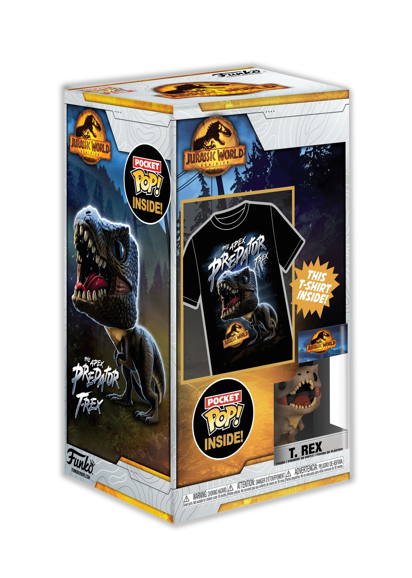 JURASSIC WORLD - Pocket POP - Trex + T-shirt (10-11 Ans)