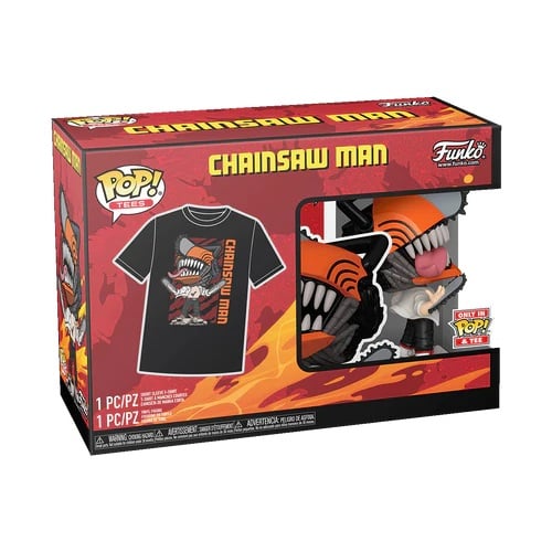 CHAINSAW MAN - POP N° 1804 - Chainsaw Man + T-shirt (M)