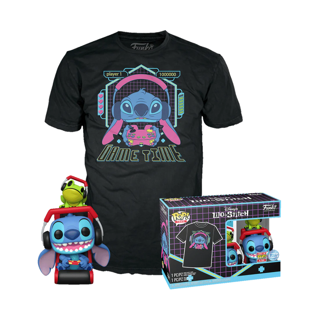 LILO STITCH - POP N° XXX - Gmr Stitch avec grenouille + T-shirt (M)