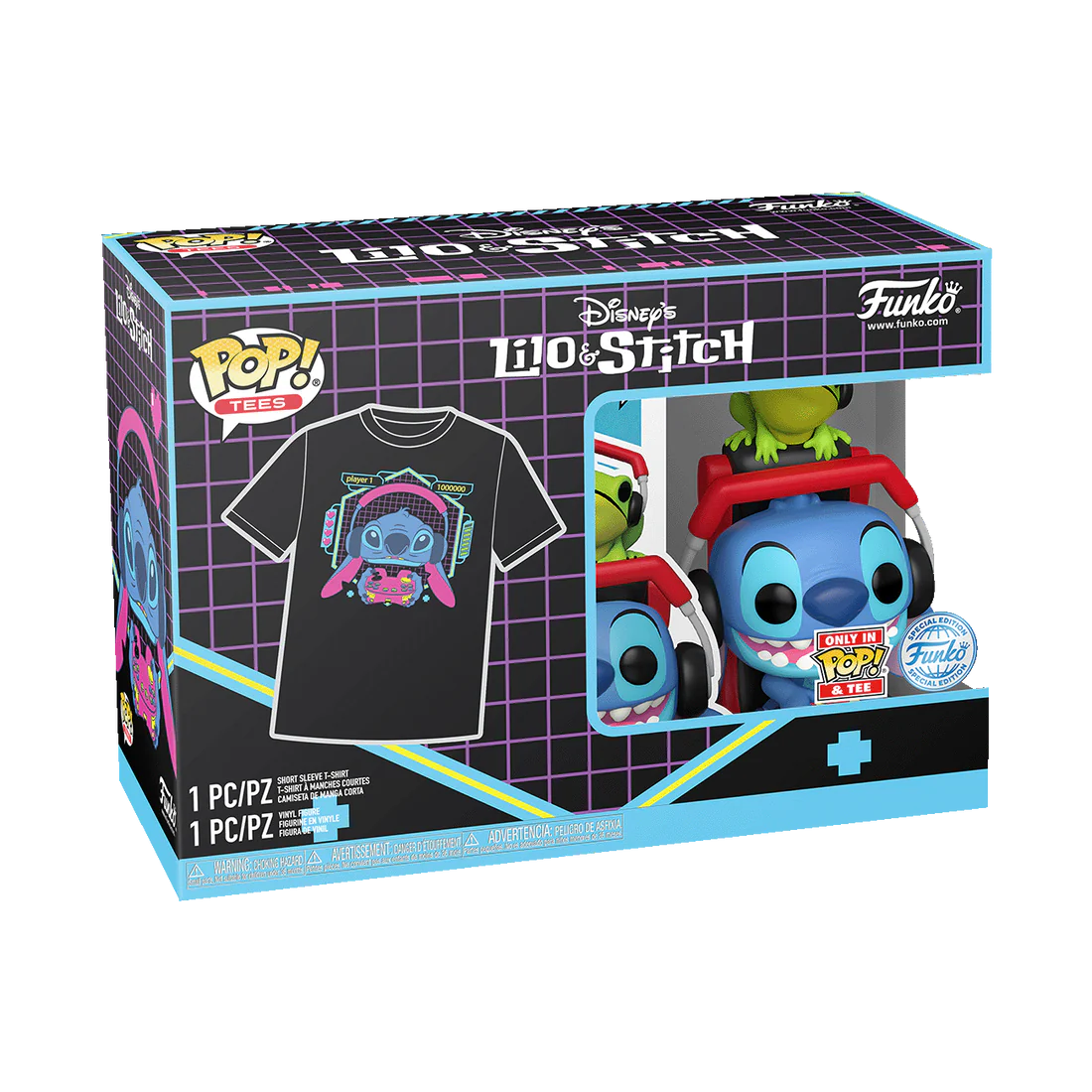 LILO STITCH - POP N° XXX - Gmr Stitch avec grenouille + T-shirt (L)