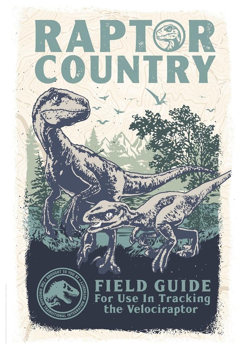 JURASSIC WORLD - Raptor Country - Art Print - Edition Limitée 'A3'
