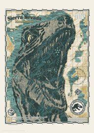 JURASSIC WORLD - Nevada Moutains - Art Print - Edition Limitée 'A3'