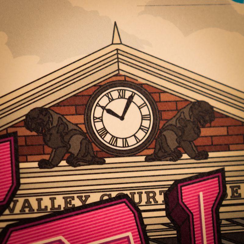 RETOUR VERS LE FUTUR - Hill Valley - Art Print - Edition Limitée