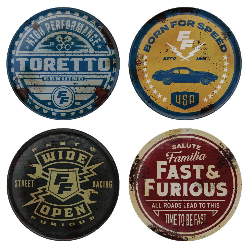 FAST & FURIOUS - Set de 4 Sous-verre - Edition Limitée