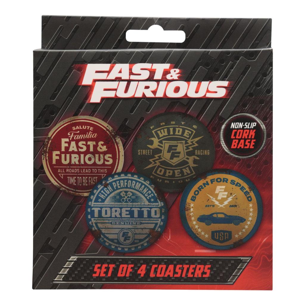 FAST & FURIOUS - Set de 4 Sous-verre - Edition Limitée
