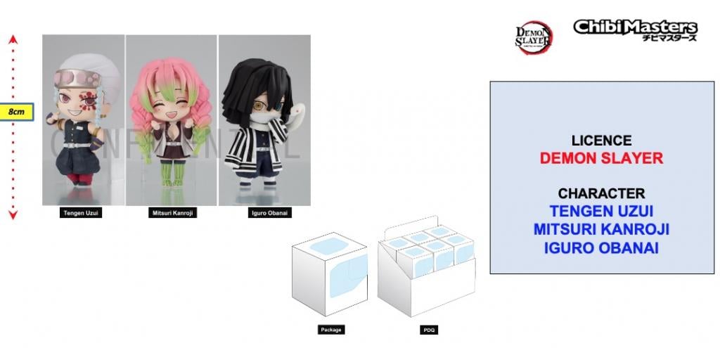 DEMON SLAYER - Figurine ChibiMasters 8cm - Vol 3 'Assortiment 12 pcs'
