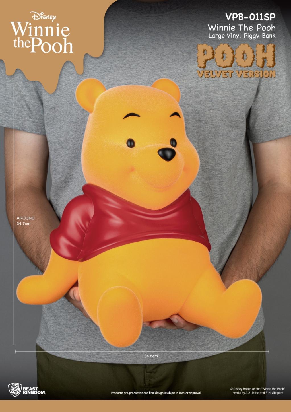 WINNIE L'OURSON - Winnie "Version Velours" - Tirelire 34cm