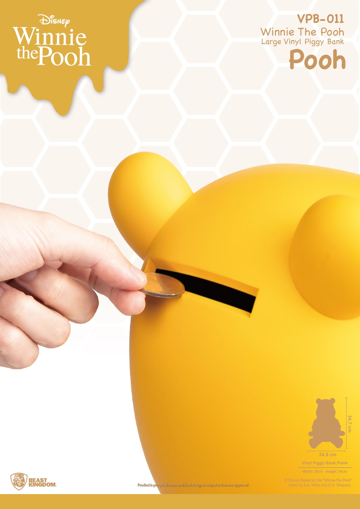 WINNIE L'OURSON - Winnie - Tirelire 34cm