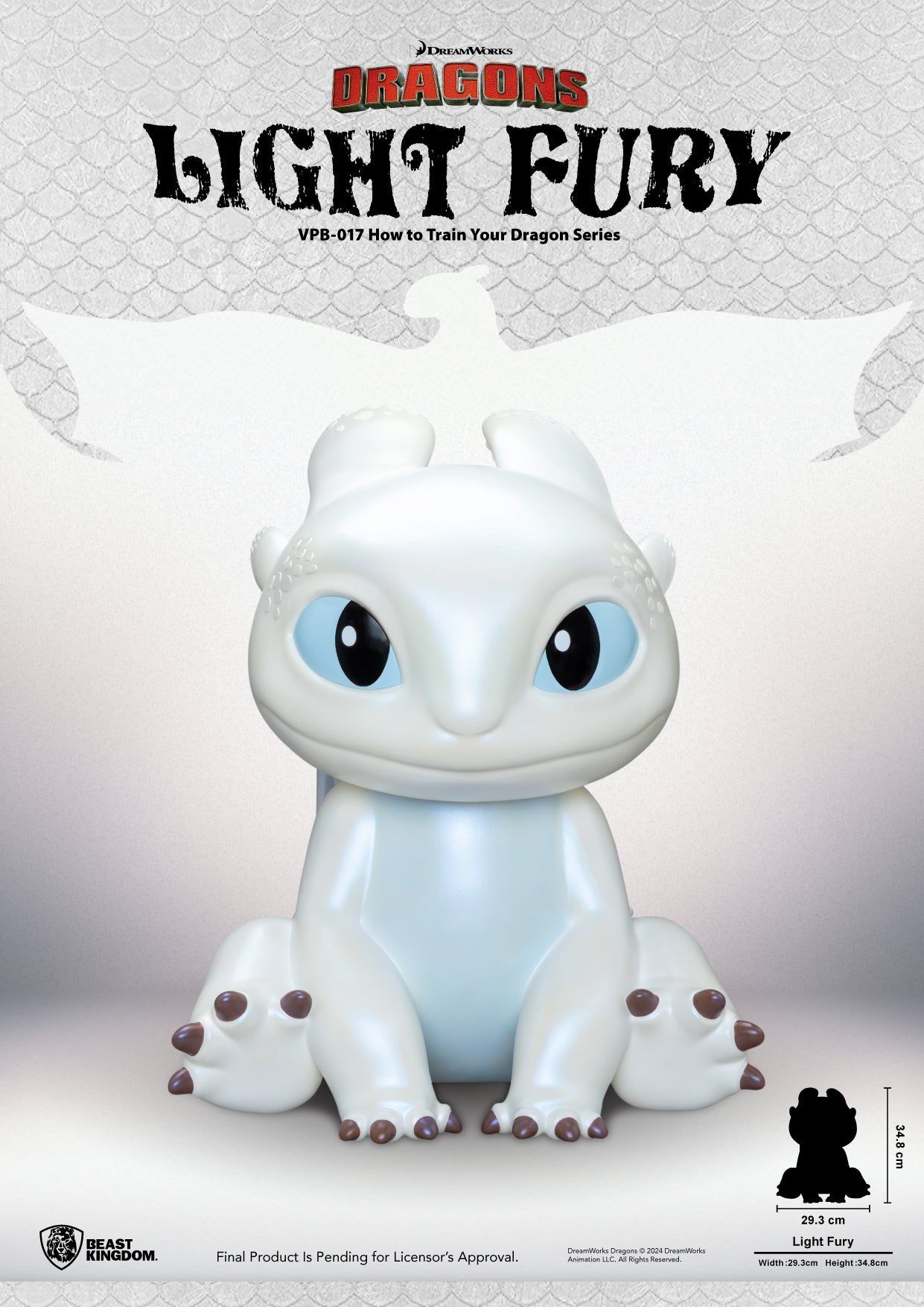 DRAGONS - Furie Eclair - Tirelire 35cm