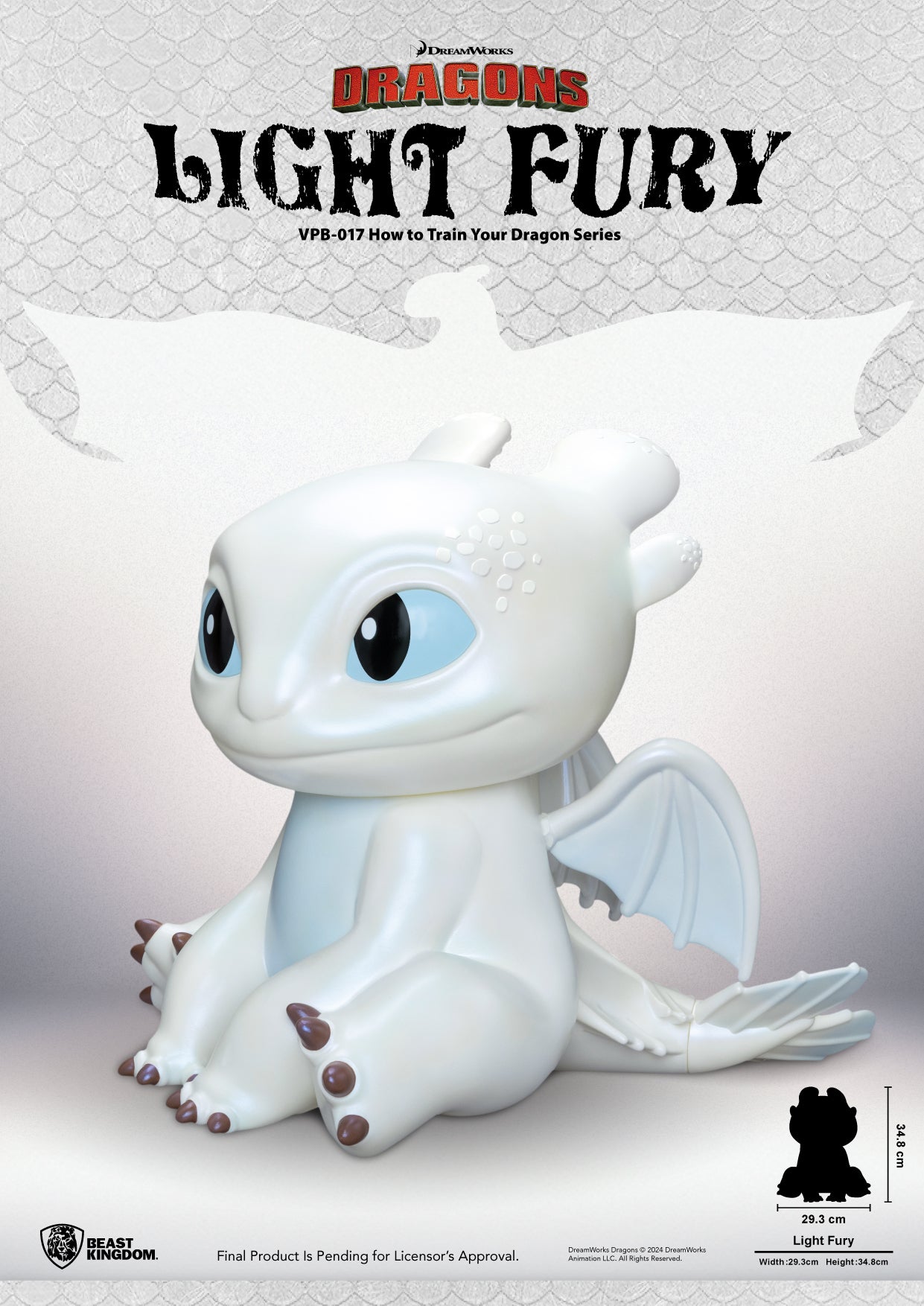 DRAGONS - Furie Eclair - Tirelire 35cm