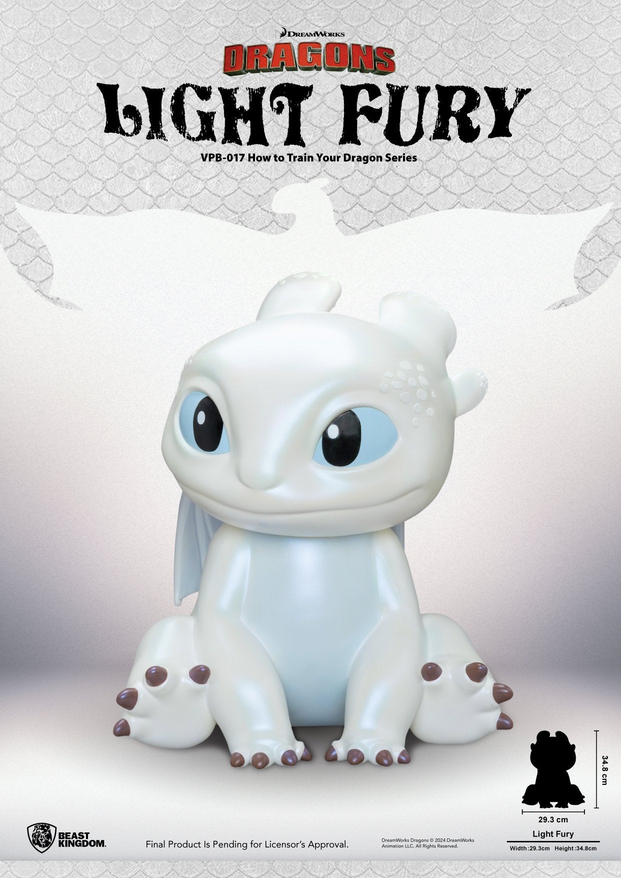 DRAGONS - Furie Eclair - Tirelire 35cm