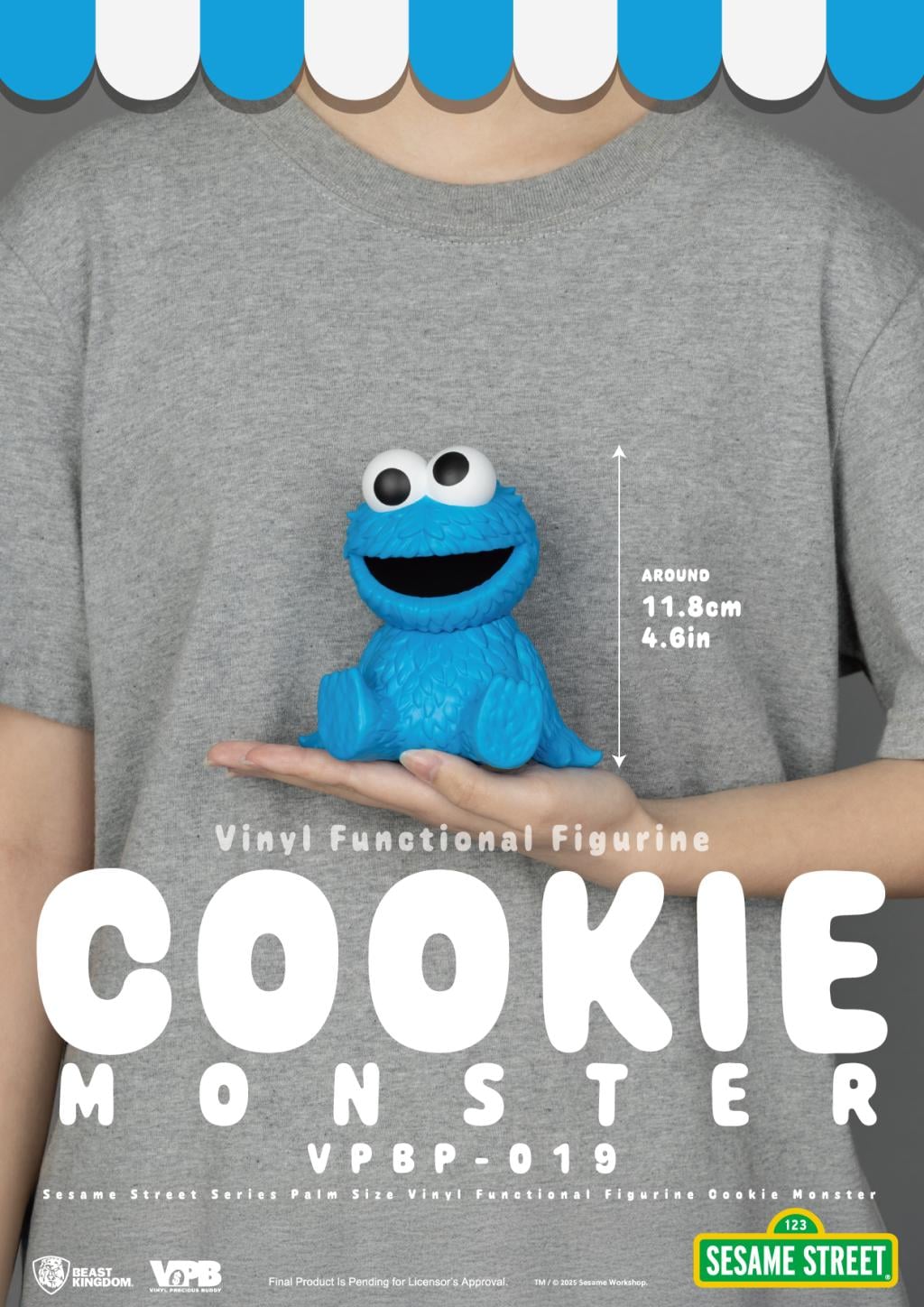 SESAME STREET - Cookie Monster - Tirelire Palm Size 11.8cm