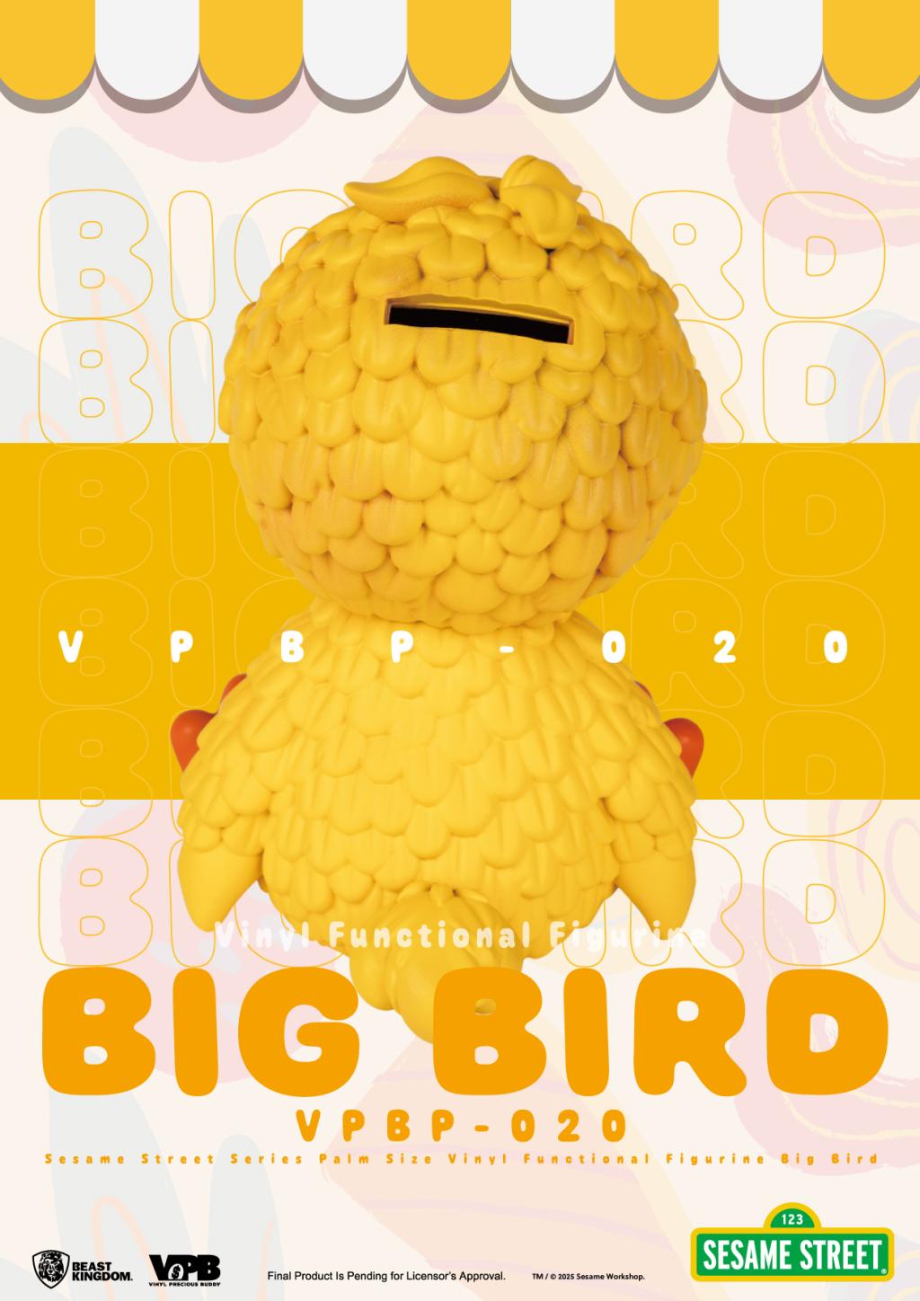 SESAME STREET - Big Bird - Tirelire Palm Size 12.7cm