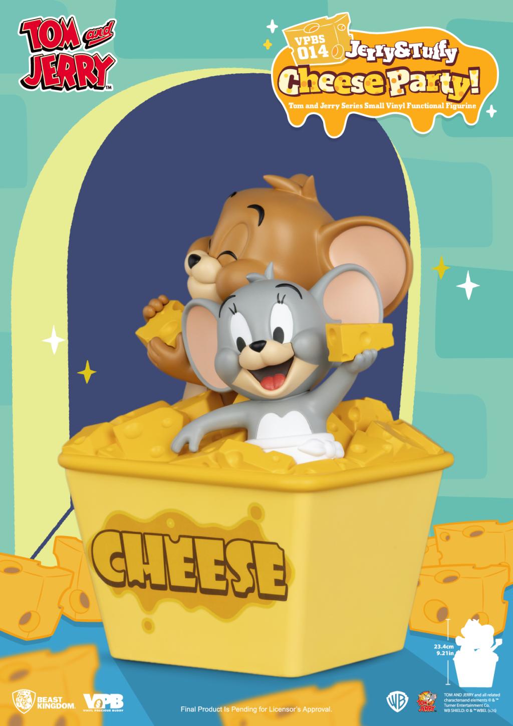 TOM & JERRY - "Jerry & Tuffy Cheese Party" - Tirelire 23.4cm