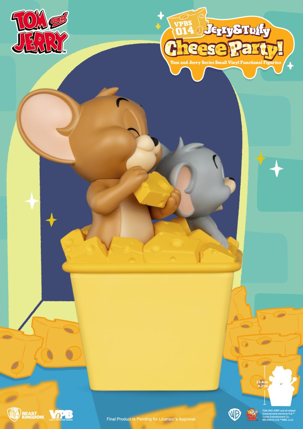 TOM & JERRY - "Jerry & Tuffy Cheese Party" - Tirelire 23.4cm