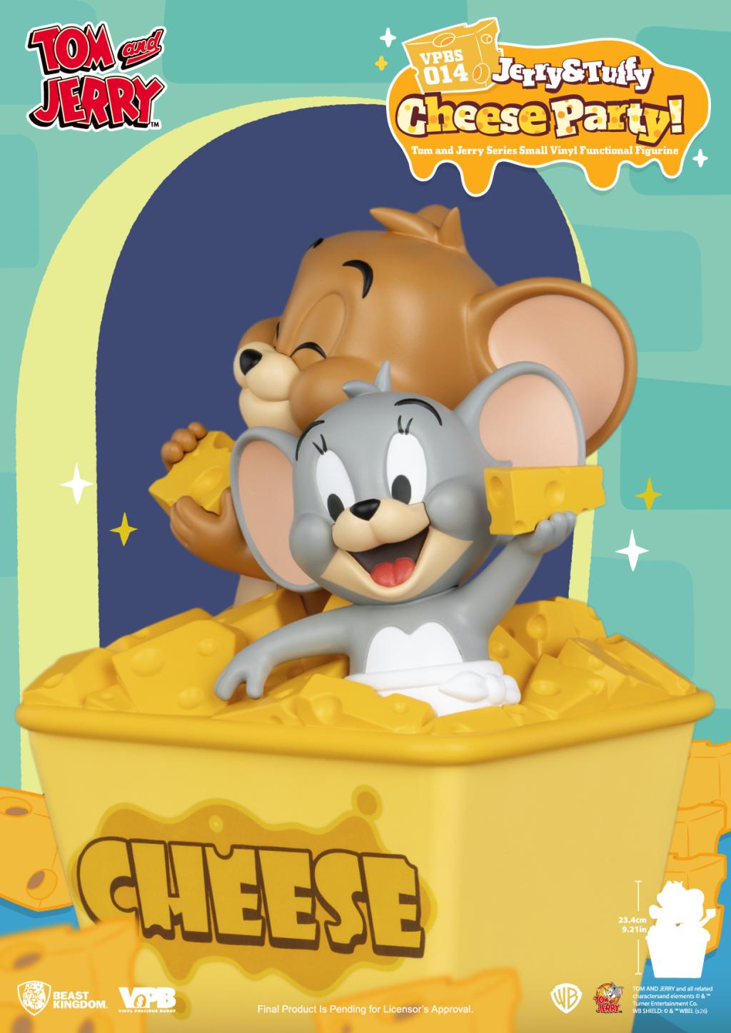 TOM & JERRY - "Jerry & Tuffy Cheese Party" - Tirelire 23.4cm
