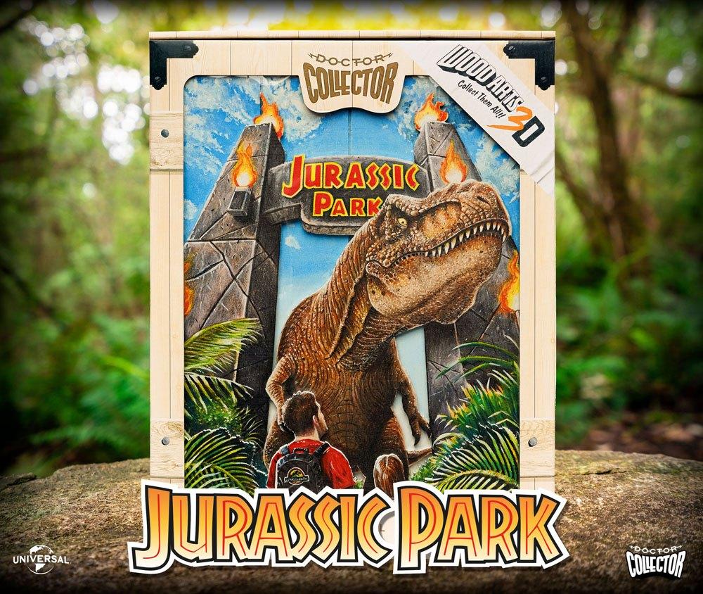 JURASSIC PARK - Gates - Poster WoodArts 3D en bois '30x40cm'