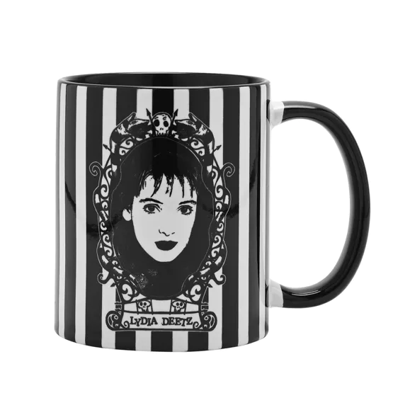 BEETLEJUICE - Black&White - Lydia - Mug Interieur Coloré - 312 ml