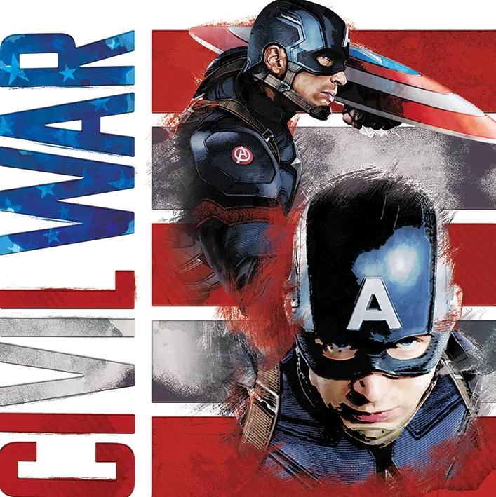 CAPTAIN AMERICA CIVIL WAR - Canvas 40X40 - Split