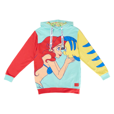 PETITE SIRENE 35 - Ariel et Polochon - Hoodie Unisex Loungefly (S)