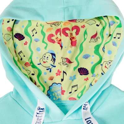 PETITE SIRENE 35 - Ariel et Polochon - Hoodie Unisex Loungefly (L)
