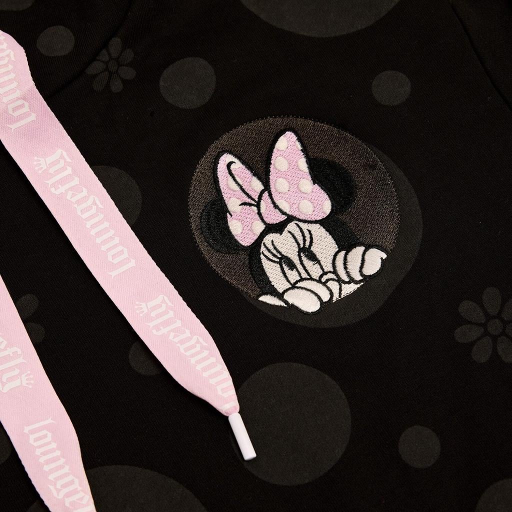 DISNEY - Minnie "Floral Rock the Dots" - Hoodie Unisex Loungefly (XL)